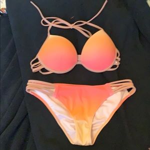 Bathing suit, 34b top, small bottom, Shade Shore